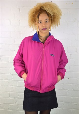 VINTAGE 90'S PATAGONIA FLEECE-LINED BOMBER JACKET