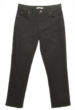Black Lee Straight Fit Jeans - W30