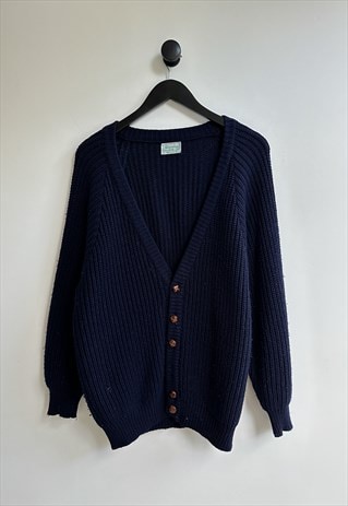 VINTAGE BENETTON KNIT CARDIGAN SWEATER JUMPER