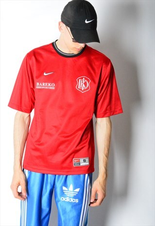 VINTAGE 90S RED NIKE SPORTS JERSEY T-SHIRT