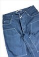 Vintage Y2K Blue carpenter jeans Button fly 