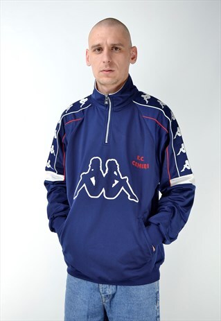 90S VINTAGE KAPPA 1/4 ZIP SWEATSHIRT