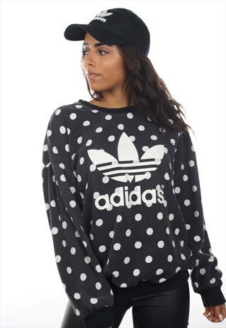 VINTAGE ADIDAS ORIGINALS BIG TREFOIL SWEATSHIRT JUMPER