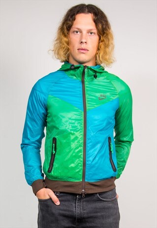 90'S NIKE VINTAGE COLOUR BLOCK WINDBREAKER TRACKSUIT JACKET