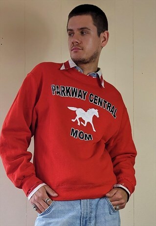 VINTAGE Y2K PARKWAY CENTRAL MOM JUMPER BY FRUIT OF THE LOOM