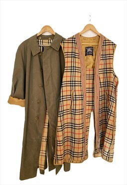 Burberry vintage oversized trench coat for men, XL