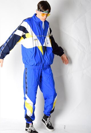 JOFA VINTAGE 90S BLUE SWEDEN DANCE TRACK SUIT