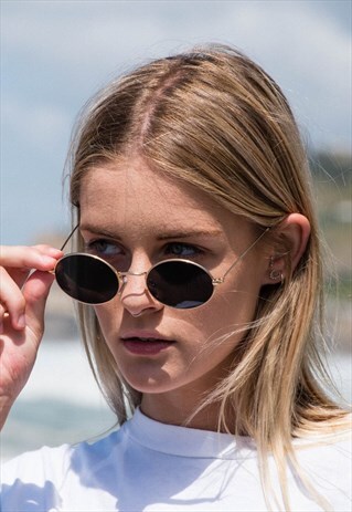 VINTAGE 90S INSPIRED OVAL SUNGLASSES