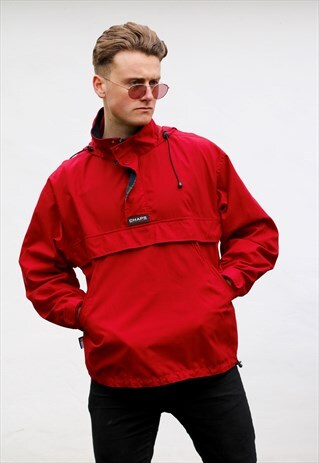 RALPH LAUREN CHAPS VINTAGE USA 1/4 ZIP TRACK JACKET