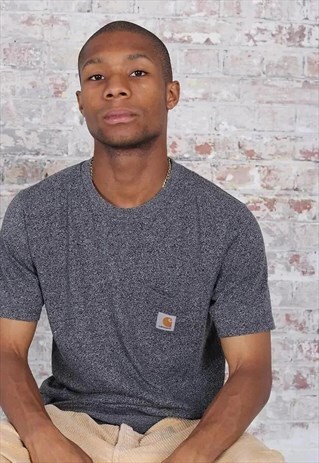 VINTAGE CARHARTT LOGO T-SHIRT GREY