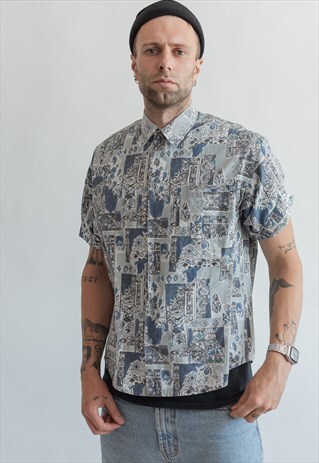 VINTAGE 70S FESTIVAL SHIRT IN PATTERN