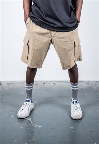 VINTAGE 1990S HUGO BOSS BEIGE SHORTS