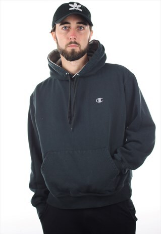 VINTAGE CHAMPION SMALL LOGO HOODIE SWEATSHIRT