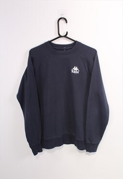 Vintage 90s Blue Kappa Sweatshirt / Sweater.