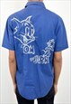 Vintage 90s Tom & Jerry blue shirt 
