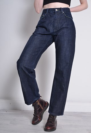 VINTAGE HUGO BOSS HIGH WAISTED JEANS BLUE