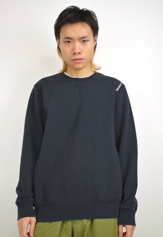 VINTAGE 90S REEBOK BLACK SHOULDER LOGO SWEATSHIRT