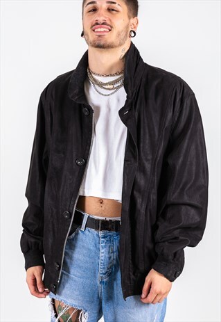 VINTAGE 80S LEATHER JACKET / S7190