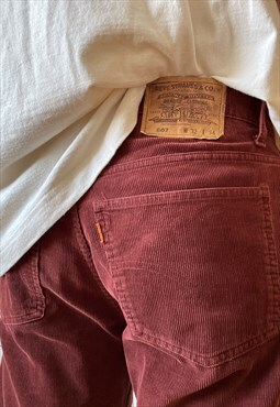 Vintage LEVIS Corduroy Pants Work Carpenter Trousers 80s