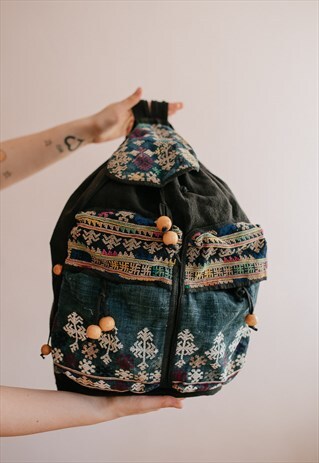 VINTAGE 70S BOHO FUNKY RUCKSACK