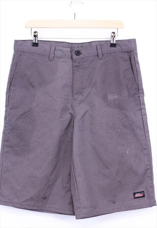 VINTAGE DICKIES SHORTS GREY STRAIGHT LEG WITH LOGO 90S