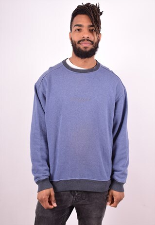 CALVIN KLEIN MENS VINTAGE SWEATSHIRT JUMPER XXL BLUE 90S