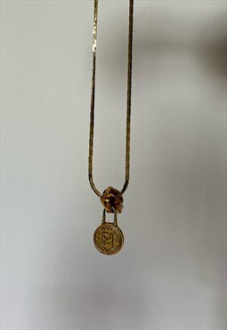 Upcycled Vintage Fendi Zipper Necklace 
