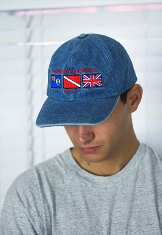 VINTAGE DENIM BASEBALL CAP LOGO 90S X 3.7
