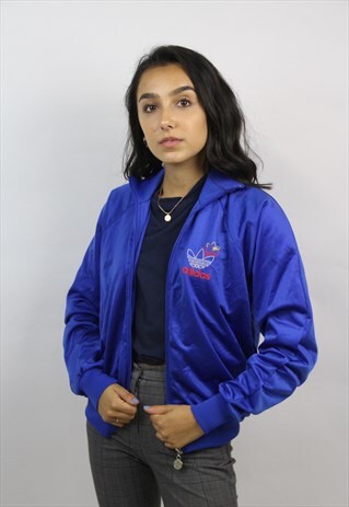 VINTAGE ADIDAS 90'S BLUE SPORTS JACKET