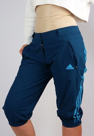 VINTAGE Y2K ADIDAS SAMPLE 3/4 CAPRI SHELL PANTS