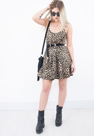 PAMELA LEOPARD SWING DRESS