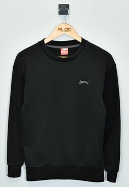 Vintage Slazenger Sweatshirt Black XXSmall