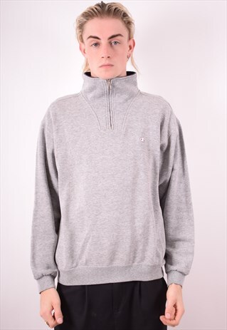 CHAMPION MENS VINTAGE SWEATSHIRT JUMPER LARGE GREY 90S