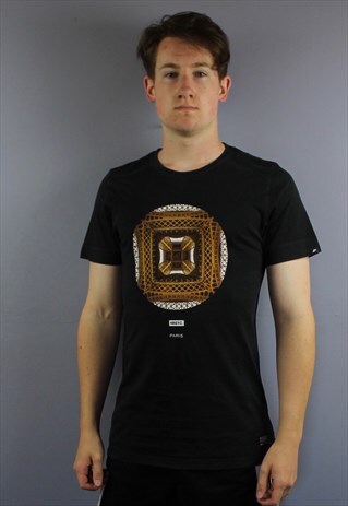 VINTAGE NIKE PARIS T SHIRT IN BLACK WITH PRINTED LOGOS AND P
