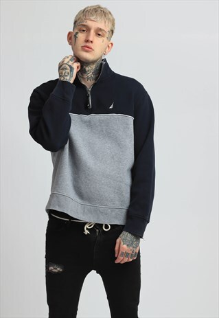 VINTAGE NAUTICA 1/4 ZIP SWEATSHIRT
