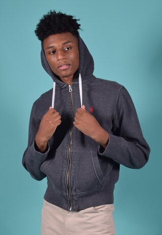 VINTAGE RALPH LAUREN ASPHALT GREY HOODIE