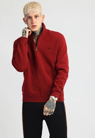 VINTAGE POLO RALPH LAUREN 1/4 ZIP SWEATSHIRT