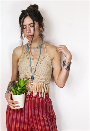 FAIRTRADE HIPPIE CROCHET CROP TOP