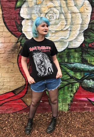 VINTAGE IRON MAIDEN KILLERS METAL TSHIRT - SIZE 8 - 10