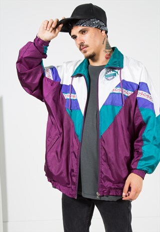 VINTAGE 80S PUMA SHELL SPORT JACKET / S1493