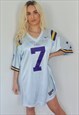 Vintage USA LSU Tigers Football Jersey T-Shirt Oversized 