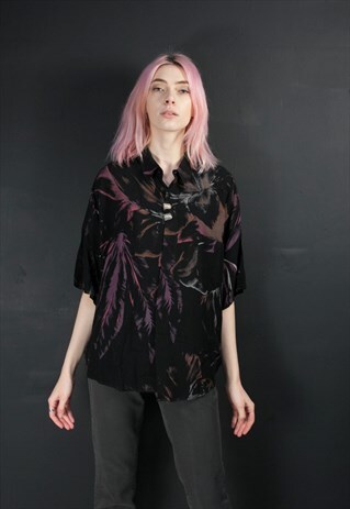 BLACK FLORAL SHIRT