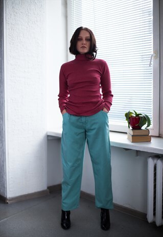 VINTAGE 80'S MINT HIGH WAISTED CARROT TROUSERS