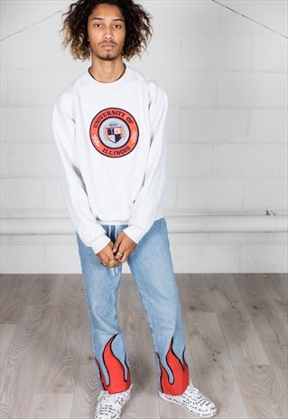 VINTAGE UNIVERSITY OF ILLINOIS UNISEX SWEATSHIRT