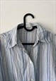 FORMAL OFFICE PASTEL STRIPED SHIRT FOR LADIES LARGE 