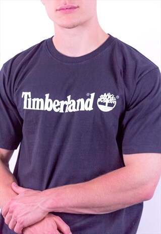 VINTAGE TIMBERLAND T-SHIRT IN BLACK