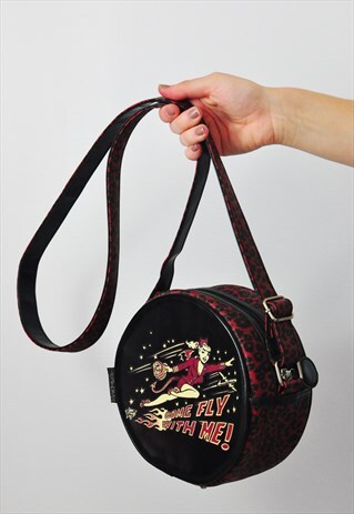 VINTAGE COME FLY WITH ME CROSS BODY BAG