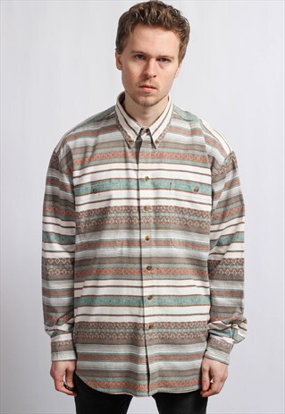 VINTAGE OVERSIZED AZTEC NAVAJO SHIRT