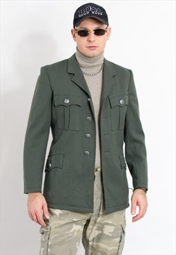Vintage uniform jacket in khaki green army military