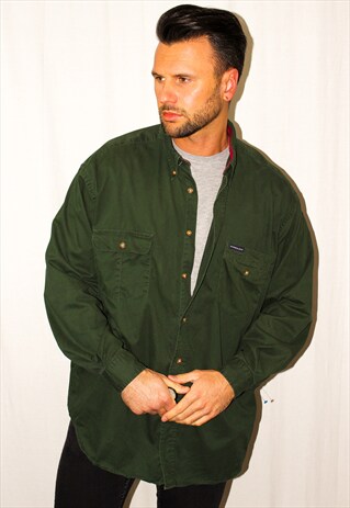 VINTAGE GREEN OVERSIZED SHIRT
